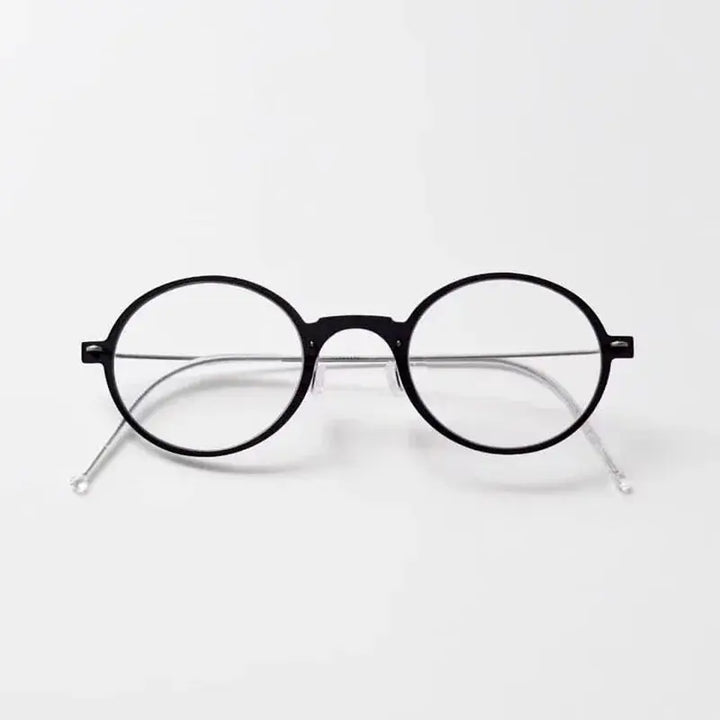 Bobbie Unisex Full Rim Round Titanium Eyeglasses 650800 — view 1 | Bobbie at FuzWeb