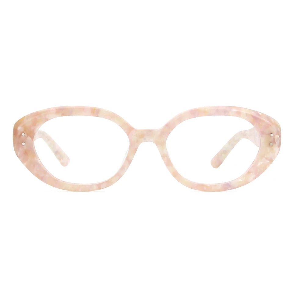 Esnbie Women Full Rim Cat Eye Acetate Eyeglasses Fuz 16