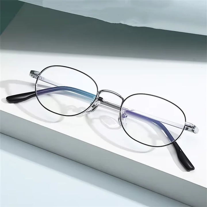 Summer Flower Women's Full Rim Oval Titanium Eyeglasses 98223