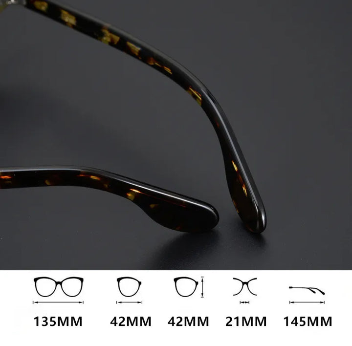 Black Mask Full Rim Round Acetate Optical Eyeglasses 424221 Full Rim Black Mask   