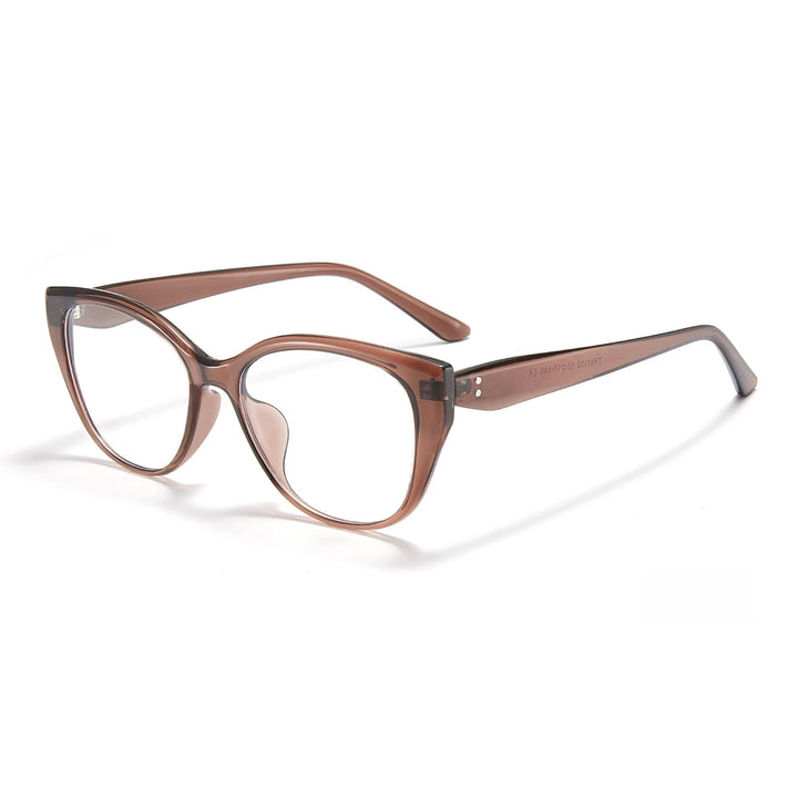 Yimaruili Women's Full Rim Cat Eye Tr 90 Titanium Eyeglasses 81132