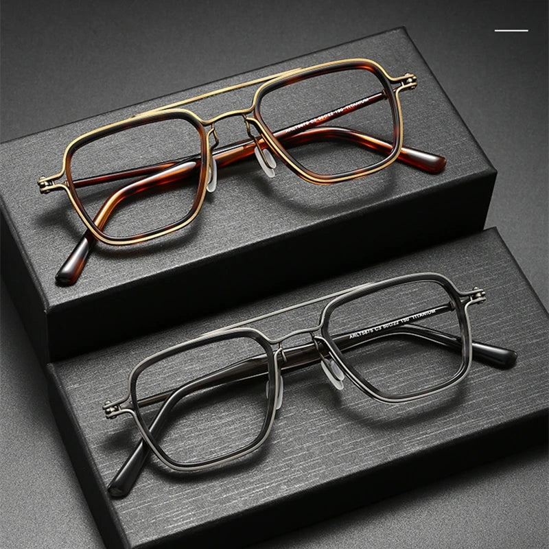 Blackmask Unisex Full Rim Square Titanium Eyeglasses BM-AR5875