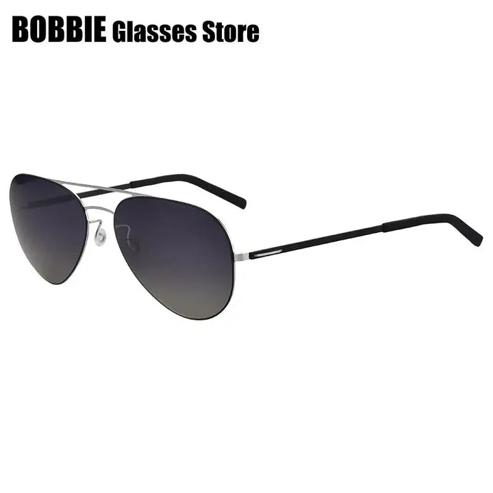 Bobbie 800116 Women’s Double Bridge Full Rim Oval Titanium Sunglasses FuzWeb