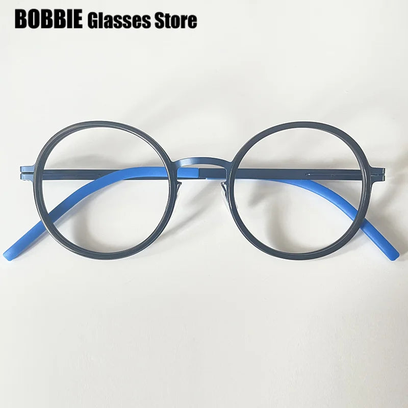 Bobbie Women's Full Rim Round Steel Screwless Eyeglasses 484520