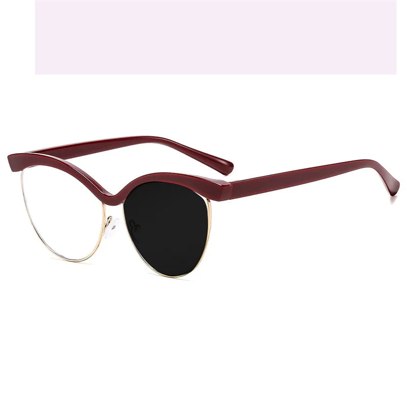 Kocolior Women's Full Rim Cat Eye Tr 90 Alloy Photochromic Reading Glasses 713162