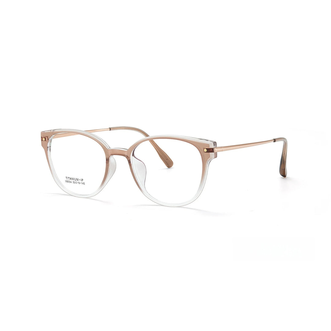Yimaruili Unisex Full Rim Cat-Eye TR-90 Titanium Eyeglasses M8334 — view 8 | Yimaruili at FuzWeb