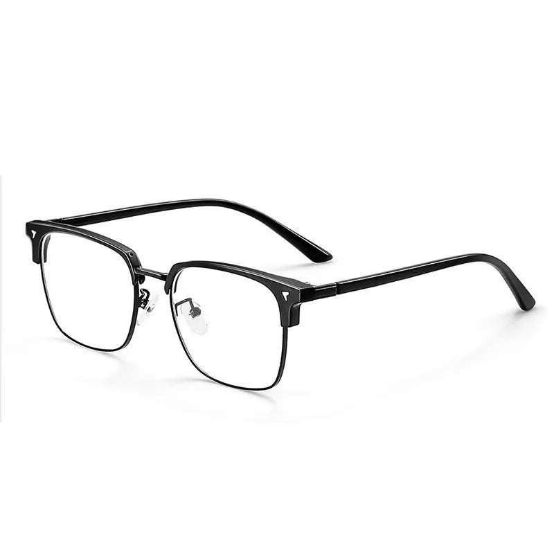Zirosat Unisex Full Rim Square Tr 90 Alloy Eyeglasses 16178 Full Rim Zirosat