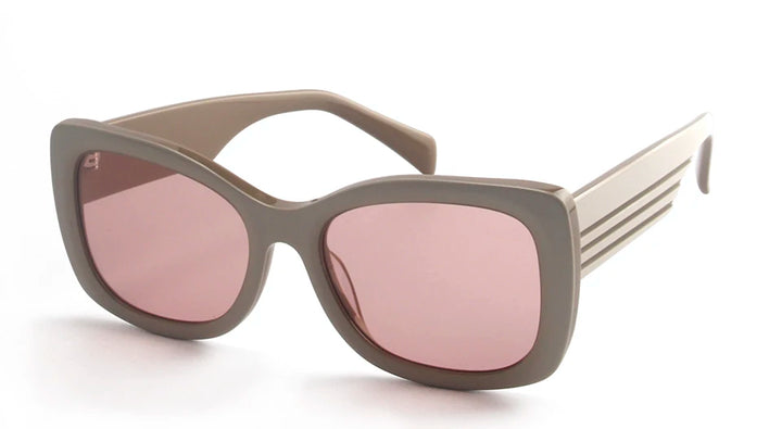 Esnbie Women's Full Rim Butterfly Square Acetate Sunglasses 420856
