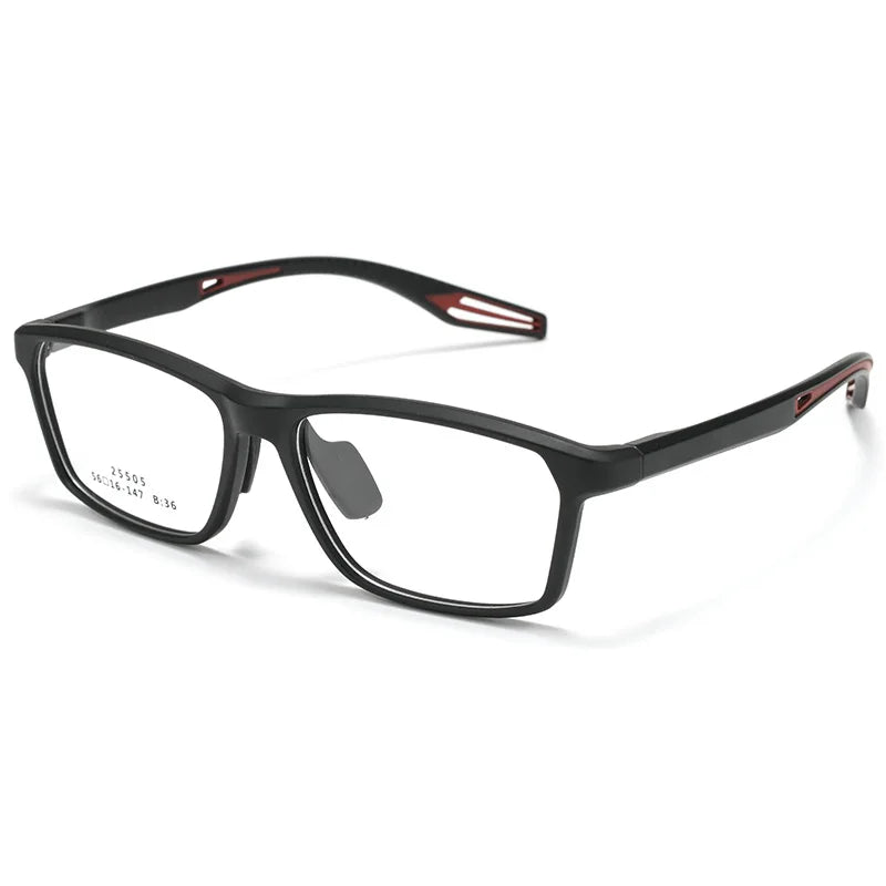 Xbora Unisex Full Rim Rectangle Tr 90 Alloy Sport Eyeglasses 525505
