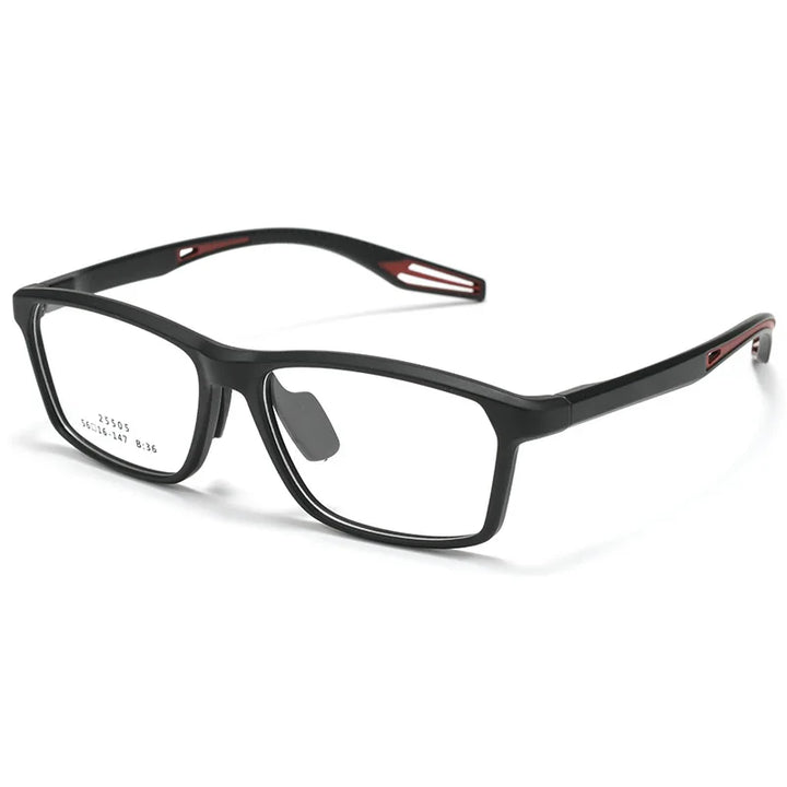 Xbora Unisex Full Rim Rectangle Tr 90 Alloy Sport Eyeglasses 525505