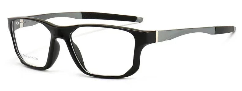 Muzz 58550 men's square sports TR-90 prescription eyeglasses — view 4
