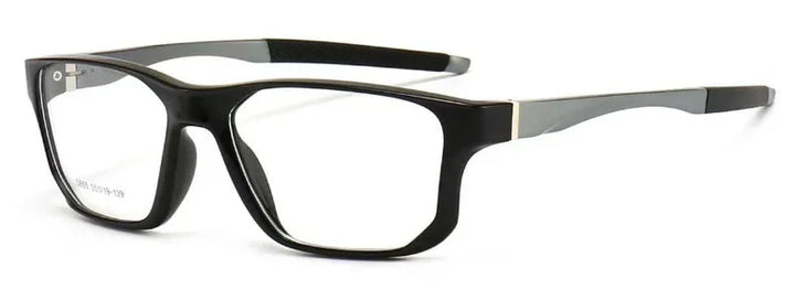 Muzz 58550 men's square sports TR-90 prescription eyeglasses — view 4