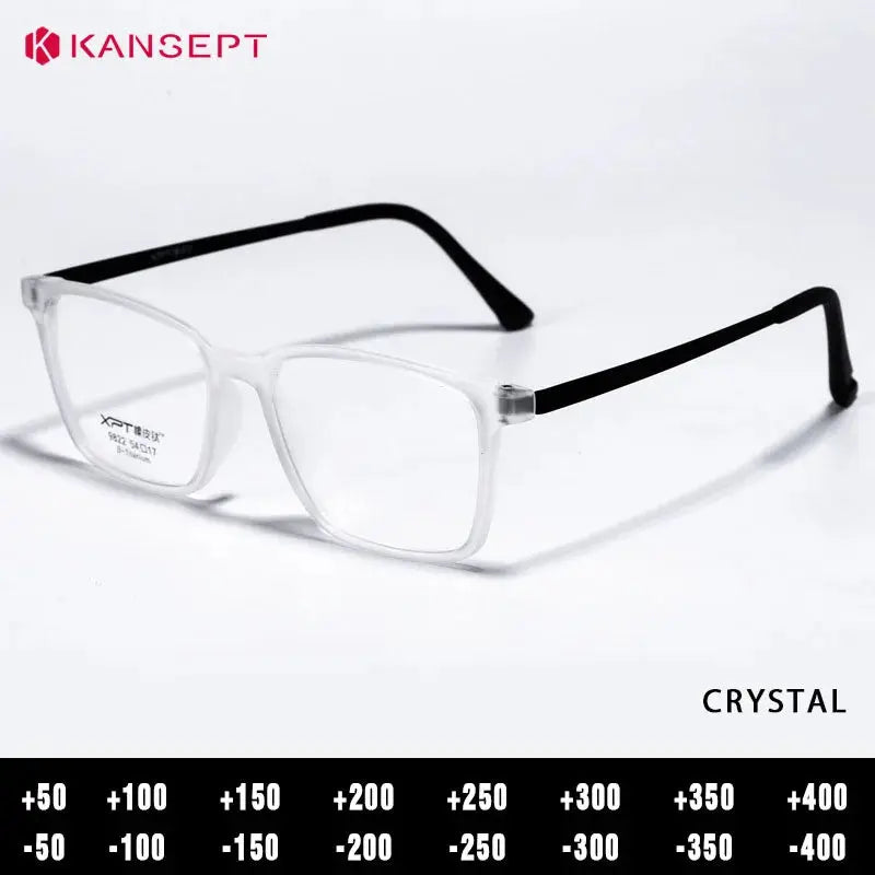 Kansept Unisex Full Rim Square Tr 90 Titanium Frames 982200 FuzWeb