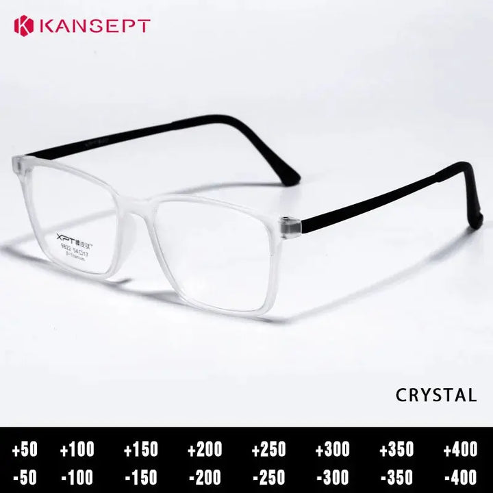 Kansept Unisex Full Rim Square Tr 90 Titanium Frames 982200 FuzWeb