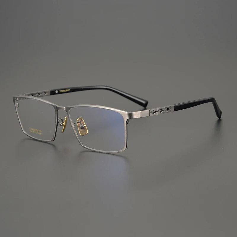 Bobbie Unisex Full Or Semi Rim Square Titanium Eyeglasses 910967