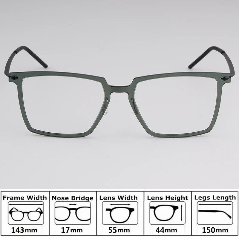 Bobbie Unisex Full Rim Square Acetate Eyeglasses 65-Series