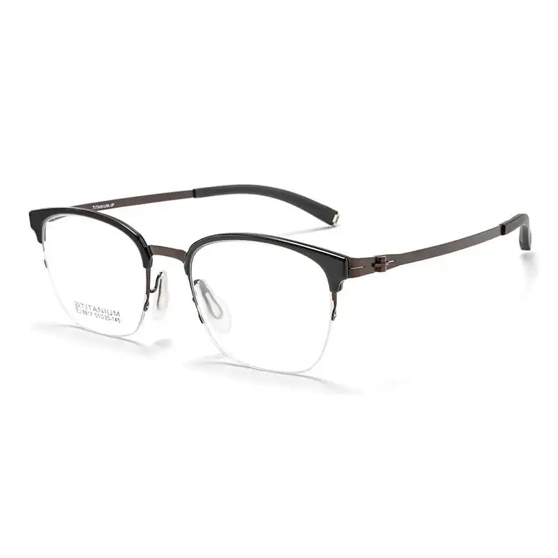 Summer Flower Women's Full Rim Round Square Steel Eyeglasses 88174