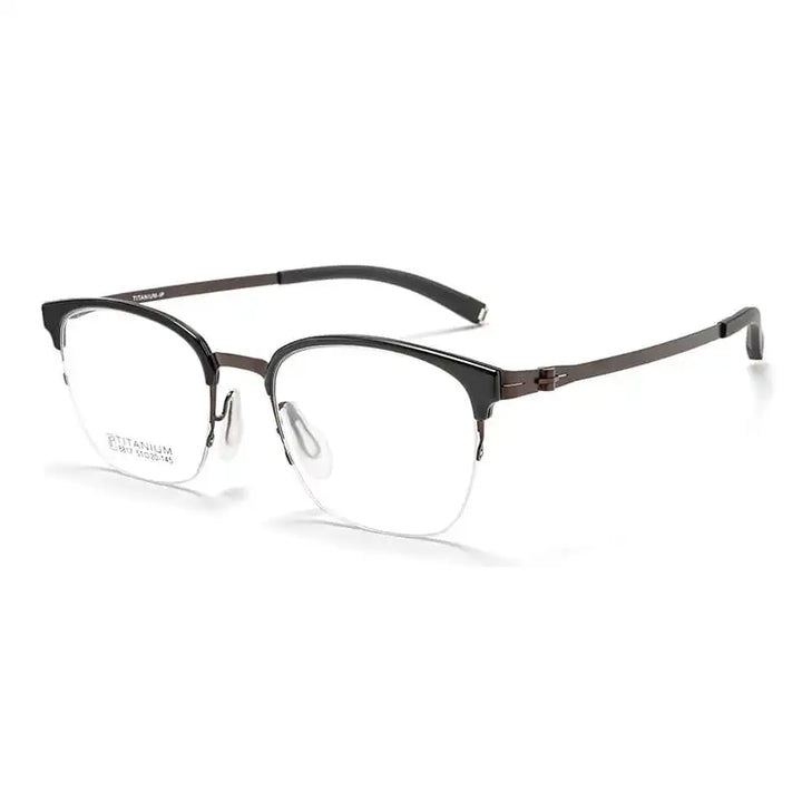 Summer Flower Women's Full Rim Round Square Steel Eyeglasses 88174