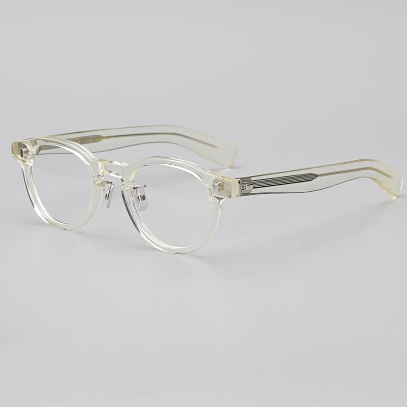 Hewei Unisex Full Rim Square Acetate Eyeglasses 0027 Full Rim Hewei C1  