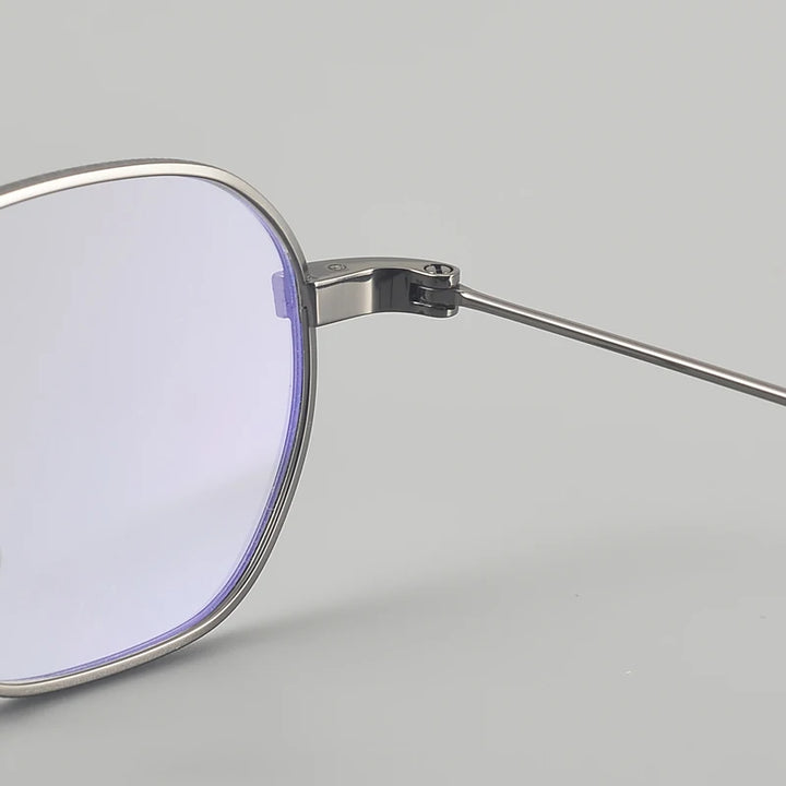 Muzz 652F men's small square IP titanium prescription eyeglasses — view 7
