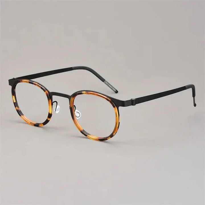 Aimee Full Rim 970400 Unisex Screwless Titanium Round Frames Aimee