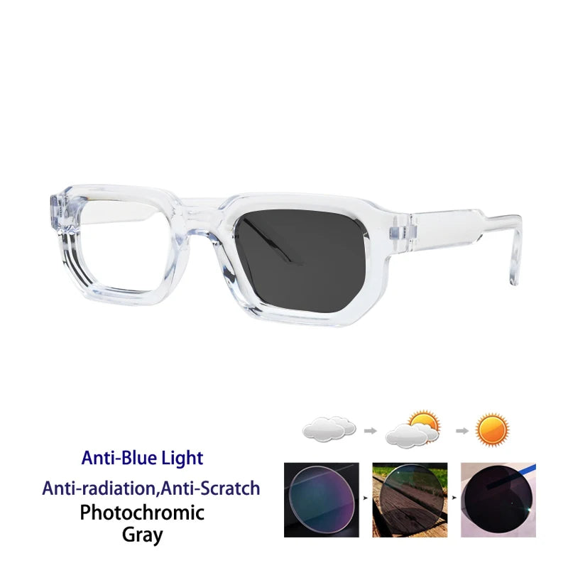 Kocolior Unisex Full Rim Square  Tr 90 Alloy Reading Glasses 71853