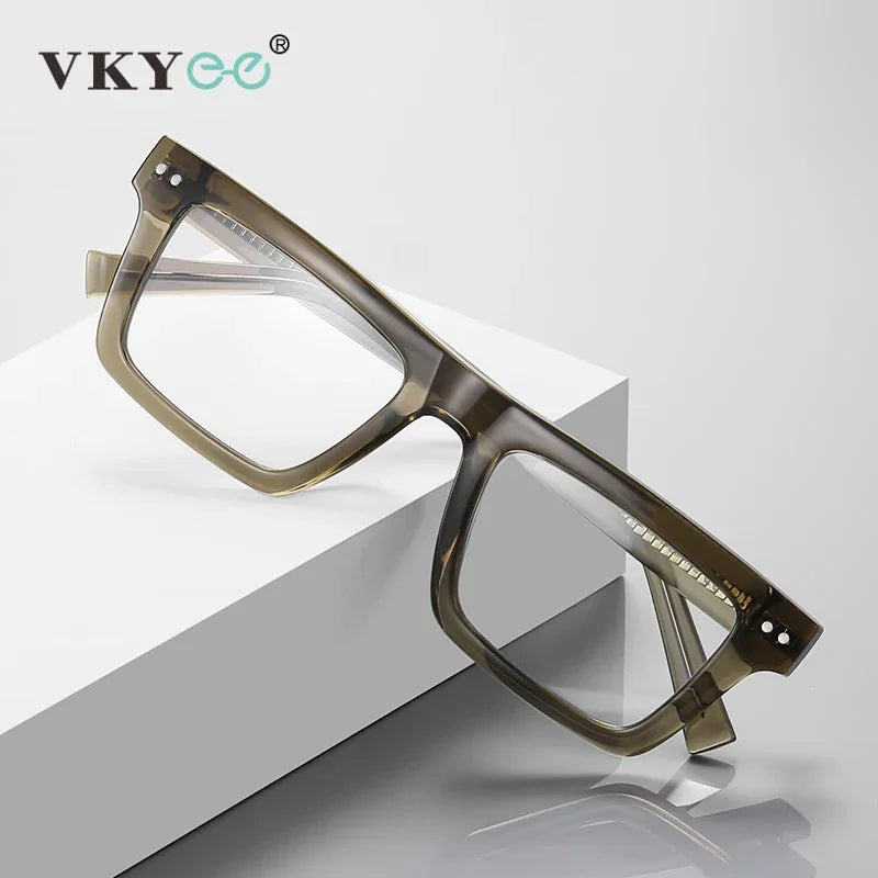 Vicky Women's Full Rim Brow Line Square Tr 90 Titanium Reading Glasses 2196 Reading Glasses Vicky   
