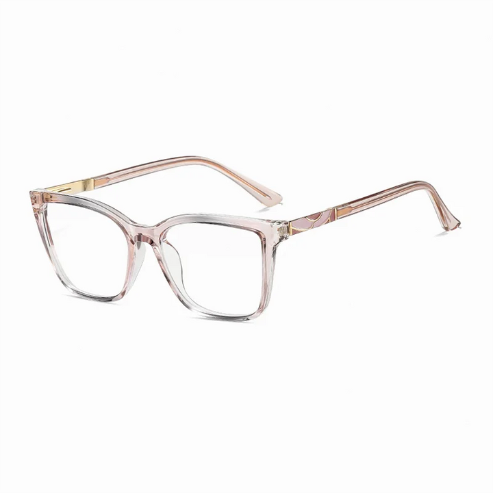 Ralferty Women's Full Rim Square Tr 90 Titanium Eyeglasses 881710