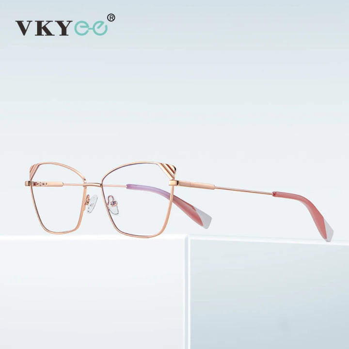 Vicky Women's Full Rim Cat Eye Alloy Reading Glasses 3033 Reading Glasses Vicky   