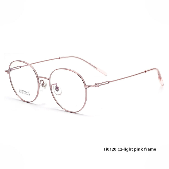 Xbora Women's Full Rim Round Oval Titanium Eyeglasses 540120