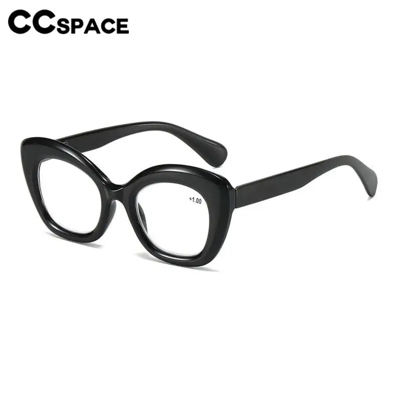 CCspace Unisex Full Rim Oval Thick Polycarbonate Reading Glasses 57478 Reading Glasses CCSpace   