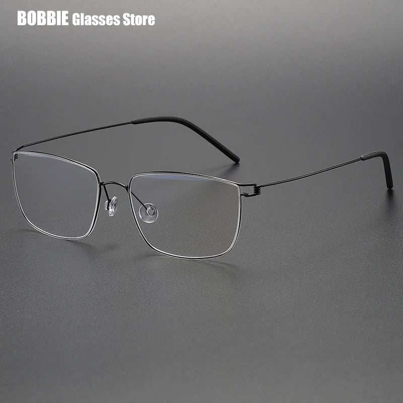 Bobbie Women's Full Rim Square Screwless Titanium Eyeglasses 395117