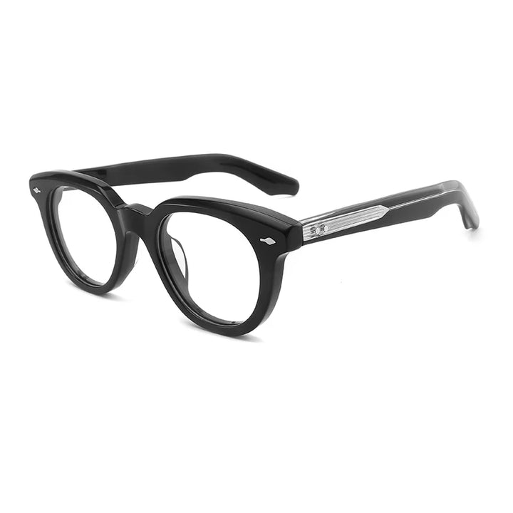 Gatenac Unisex Full Rim Oval Square Acetate Eyeglasses G91123