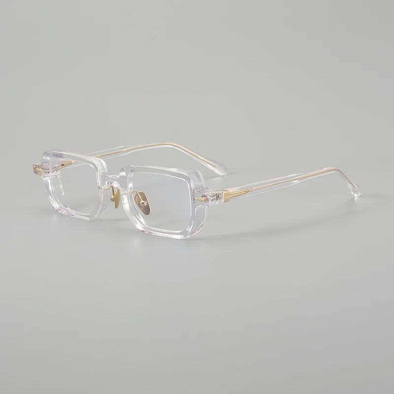 Aror Men's Full Rim Square Brow Line Thick Acetate Eyeglasses 396159