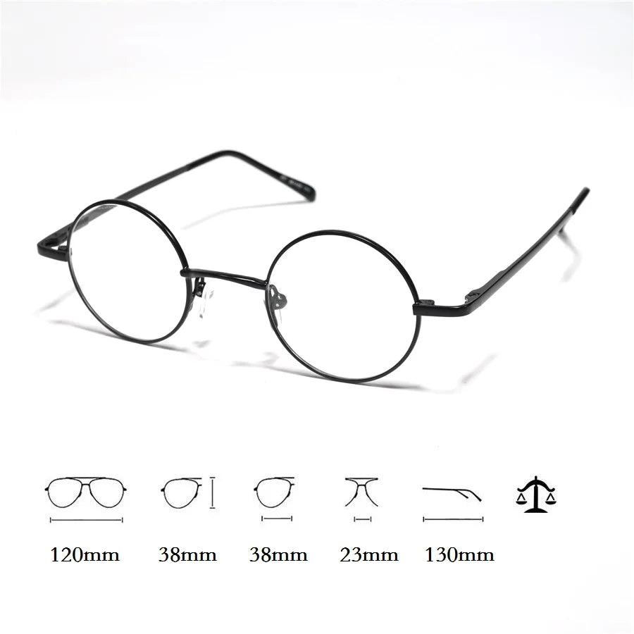 Cubojue Women's Full Rim Round Alloy Reading Glasses 71209 Reading Glasses Cubojue