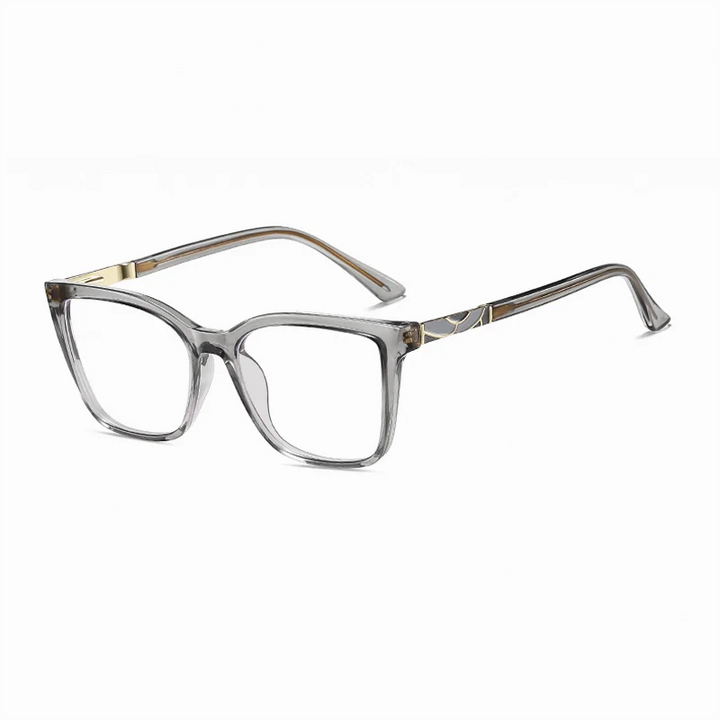 Ralferty Women's Full Rim Square Tr 90 Titanium Eyeglasses 881710