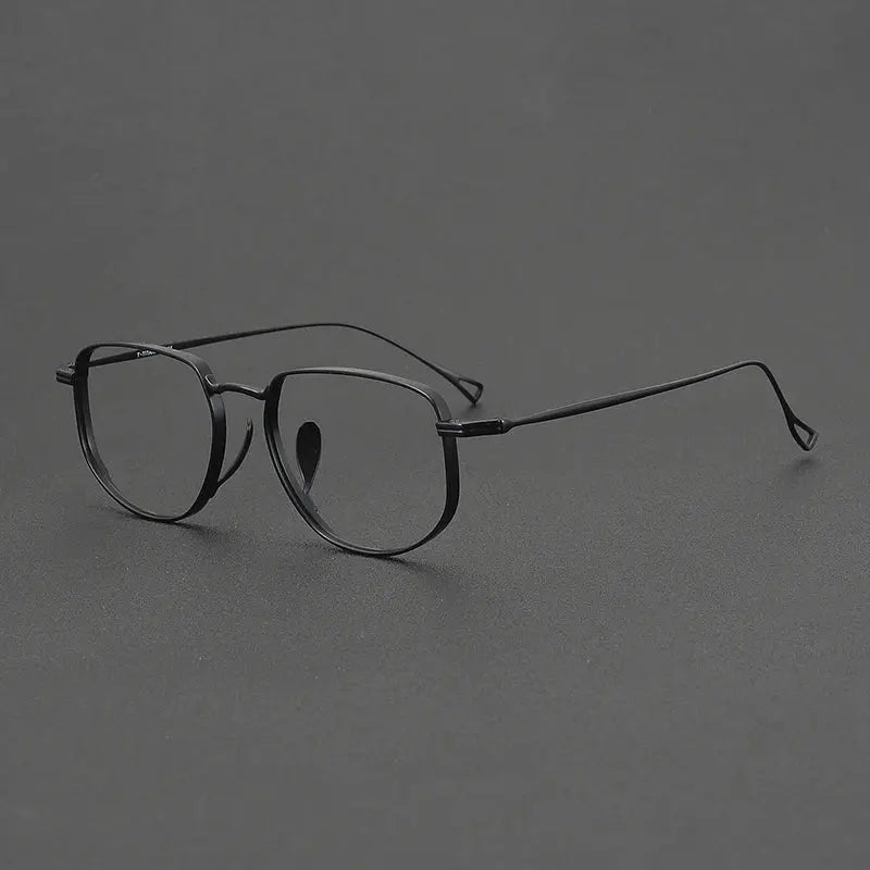 Aror Unisex Full Rim Polygon Titanium Eyeglasses 30049.