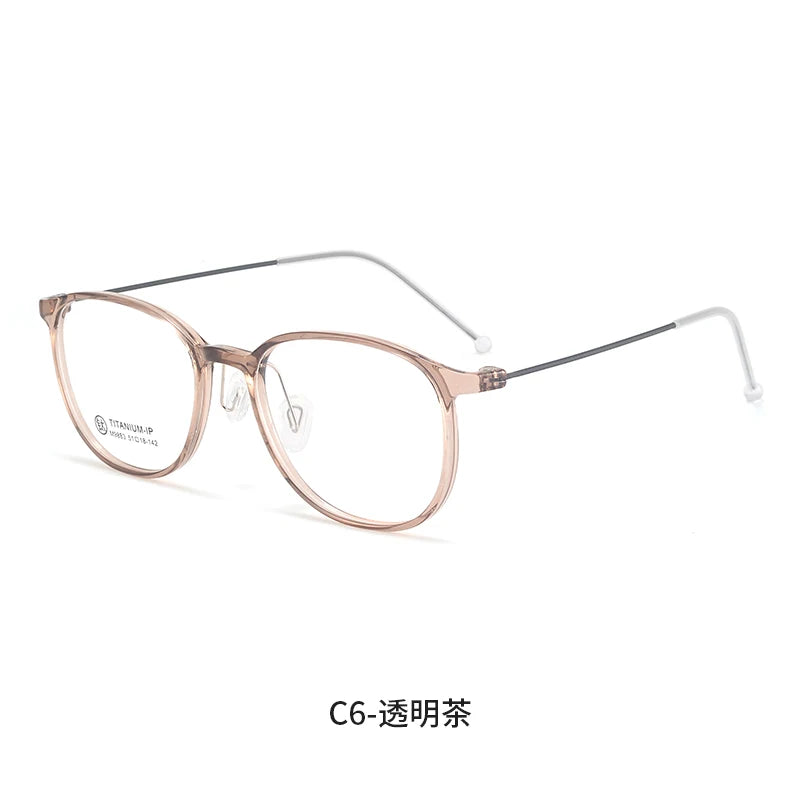 Bclear Unisex Full Rim Round TR90 Eyeglasses MY-9883