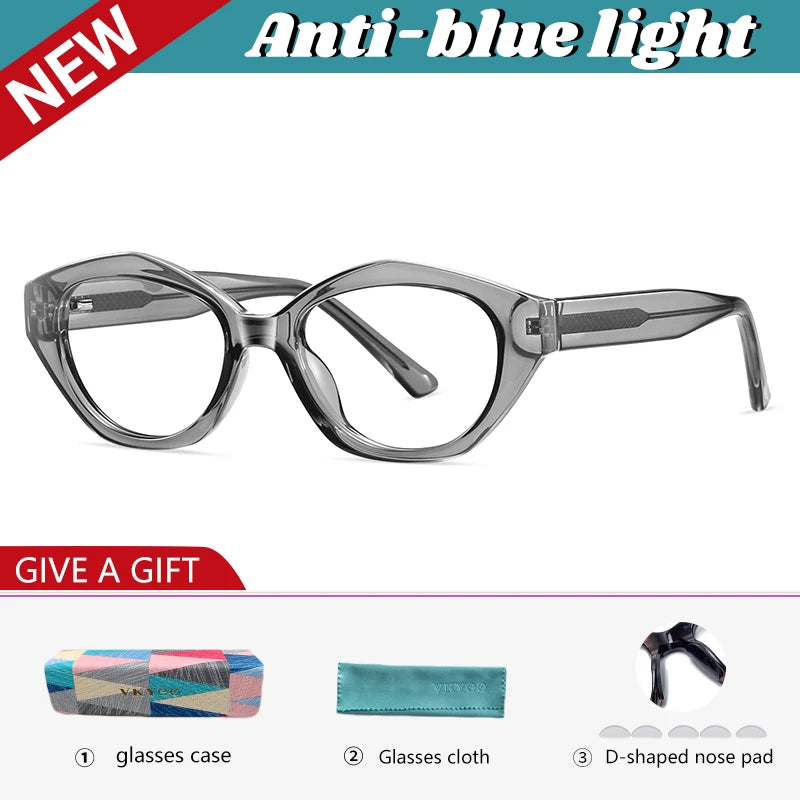 Vicky Unisex Full Rim Oval Tr 90 Titanium Reading Glasses 97029