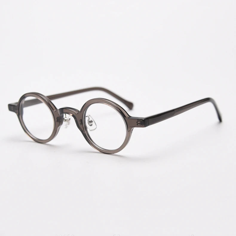 Black Mask Unisex Full Rim Round Acetate Eyeglasses BM-98650