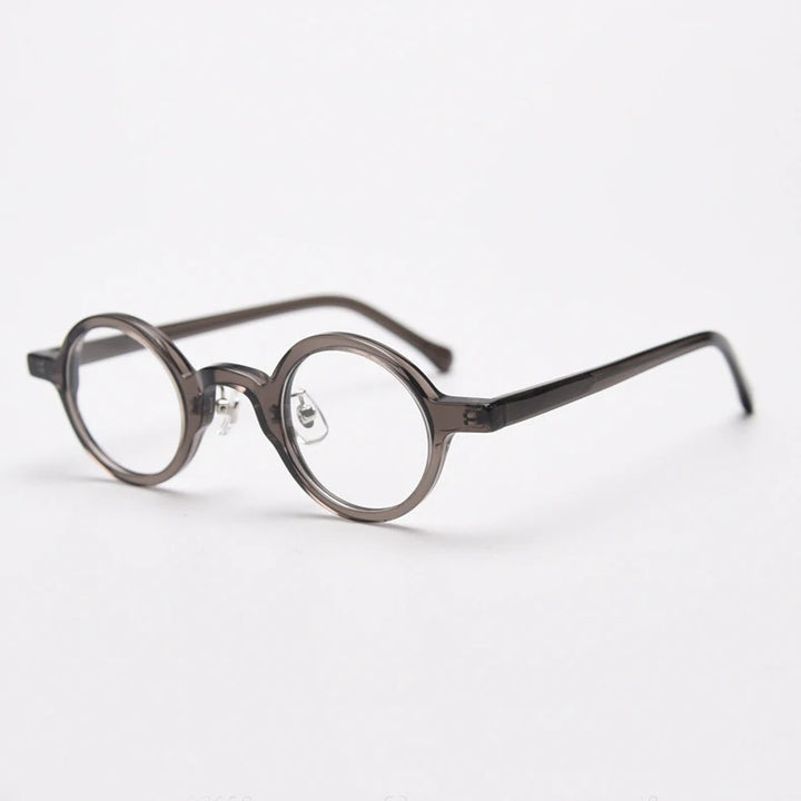 Black Mask Unisex Full Rim Round Acetate Eyeglasses BM-98650
