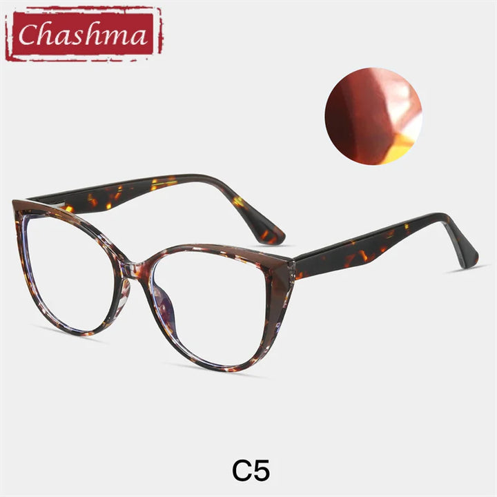 Chashma Ottica Women's Full Rim Cat Eye Tr 90 Titanium Eyeglasses 87224