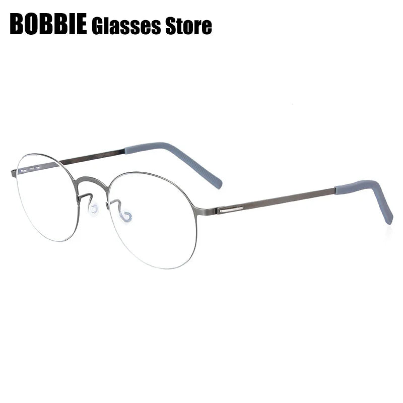 Bobbie Women's Full Rim Round Screwless Titanium Eyeglasses 688083