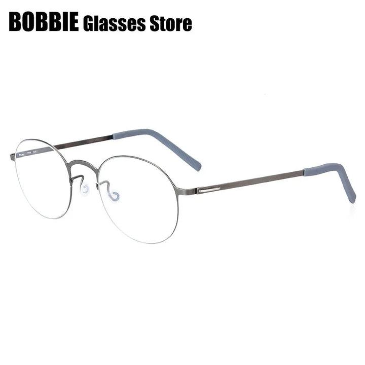 Bobbie Women's Full Rim Round Screwless Titanium Eyeglasses 688083