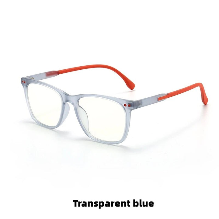 KatKani Children's Unisex Full Rim Square Tr 90 Eyeglasses F8301 Full Rim KatKani Eyeglasses Transparent gray  