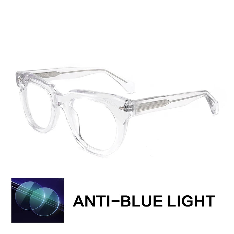 Gatenac Unisex Full Rim Square Acetate Reading Glasses 882224