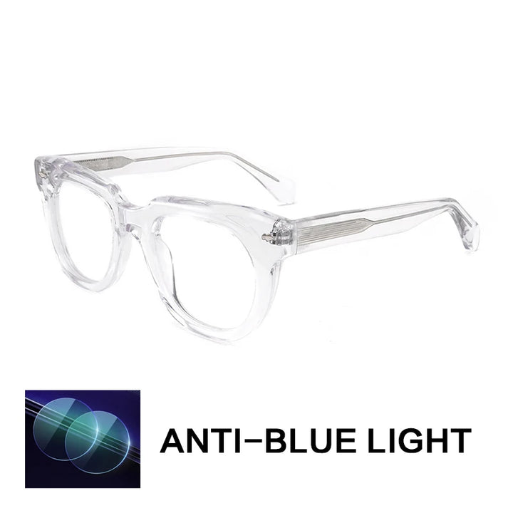Gatenac Unisex Full Rim Square Acetate Reading Glasses 882224