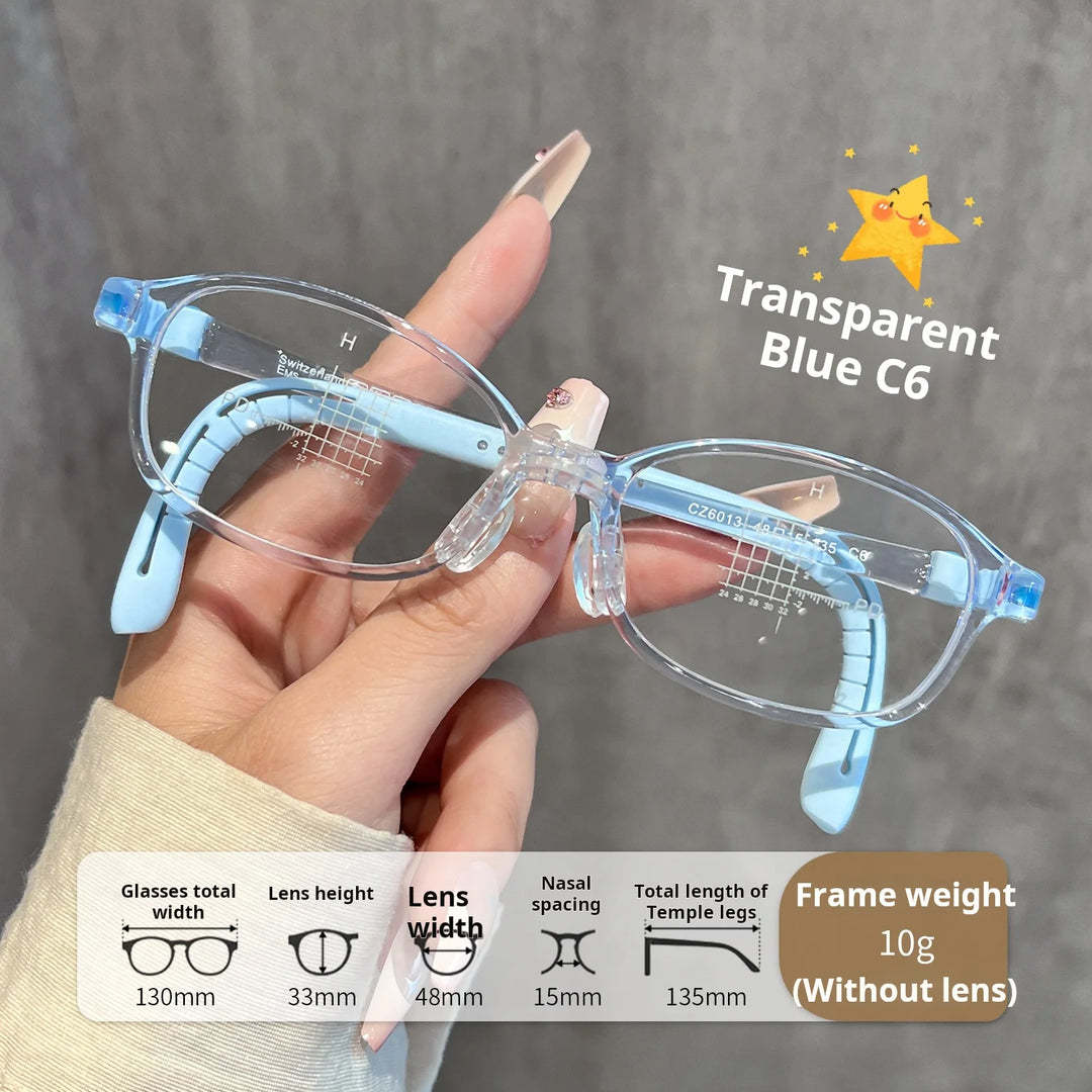 Xbora Unisex Youth's Full Rim Oval Square Tr 90 Eyeglasses 546013