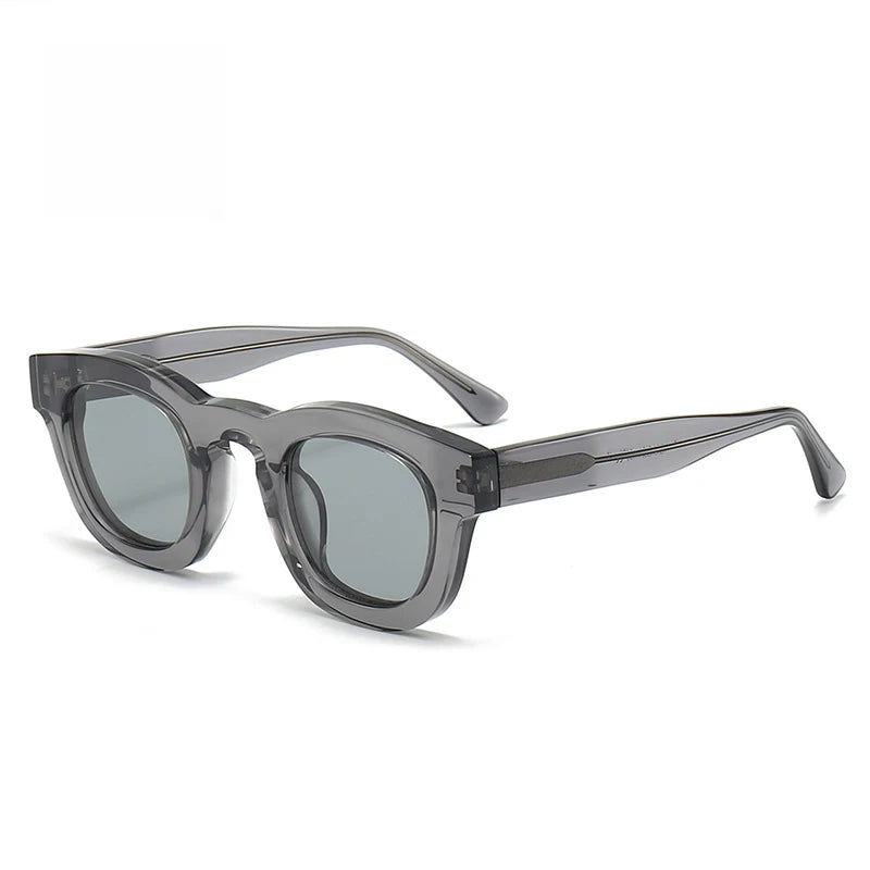 Black Mask Unisex Full Rim Cat Eye Acetate Sunglasses 393146 Full Rim Black Mask C7 As Shown 