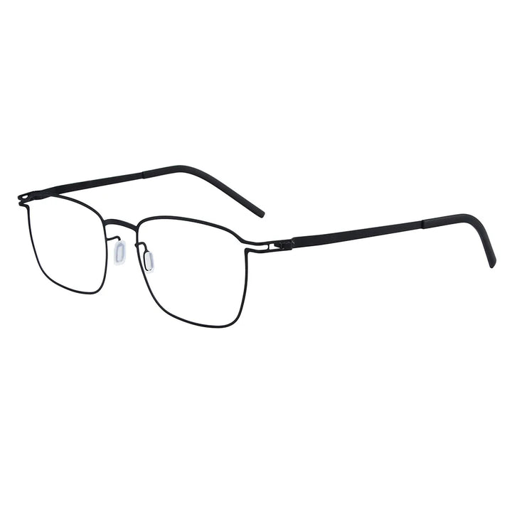 Bobbie Unisex Full Rim Square Screwless Steel Eyeglasses 534218